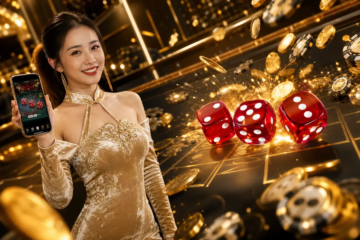 astar77 Casino live dealer baccarat table